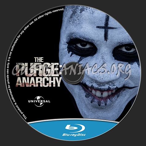 The Purge Anarchy blu-ray label