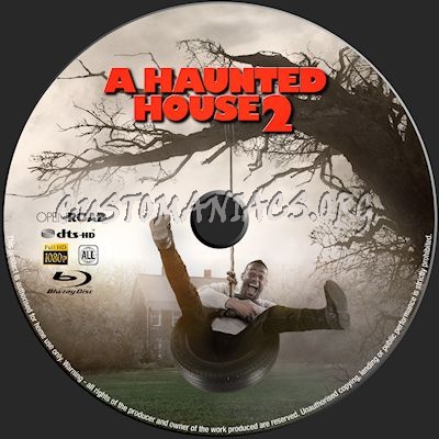 A Haunted House 2 blu-ray label