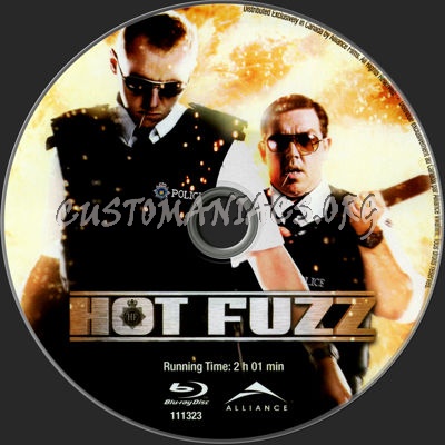 Hot Fuzz blu-ray label