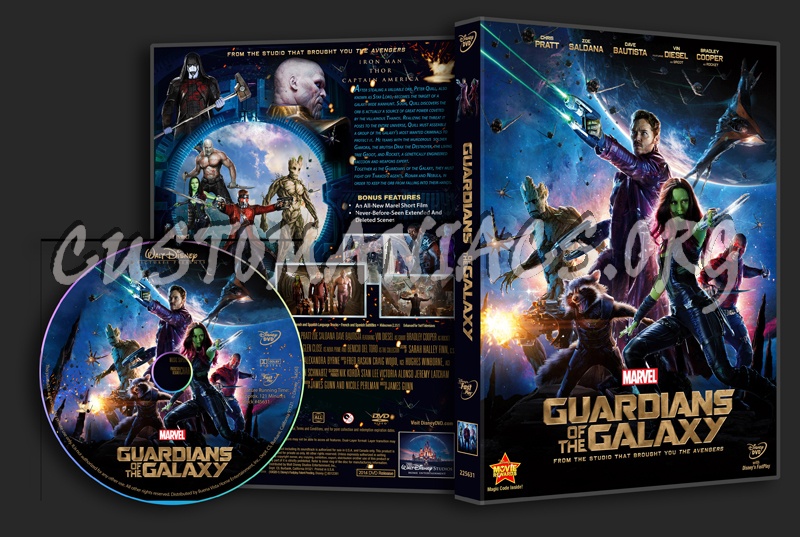 Guardians of the Galaxy dvd cover