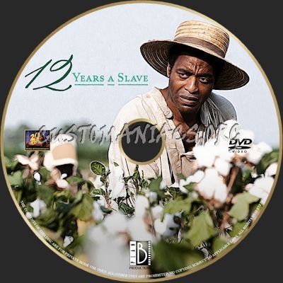 12 Years a Slave dvd label