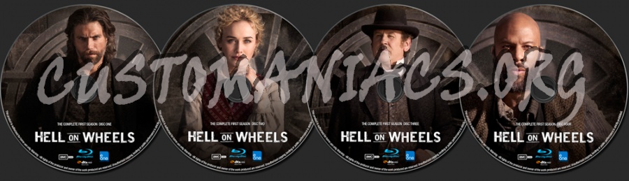 Hell On Wheels Season 1 blu-ray label