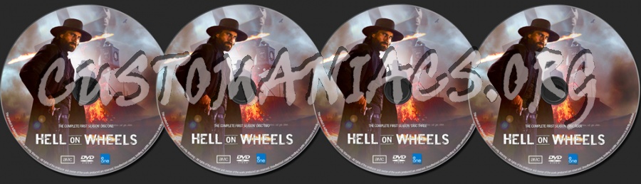 Hell On Wheels Season 1 dvd label