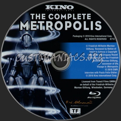 Metropolis blu-ray label