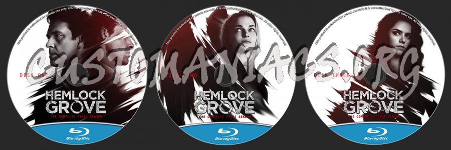 Hemlock Grove Season 1 blu-ray label