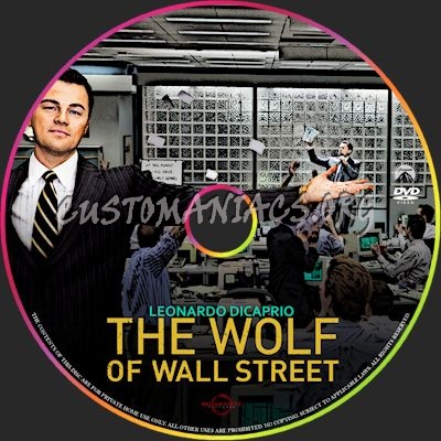 The Wolf of Wall Street dvd label