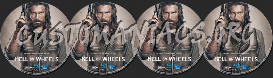 Hell On Wheels Season 2 blu-ray label