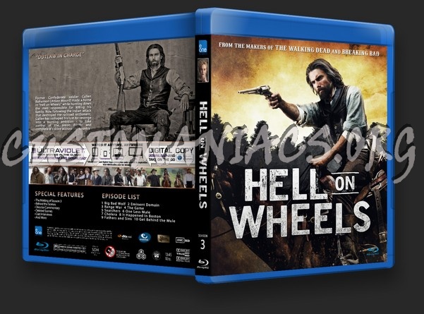 Hell On Wheels Season 3 blu-ray cover