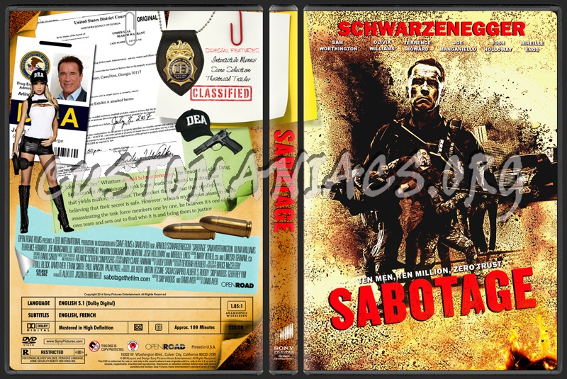 Sabotage dvd cover