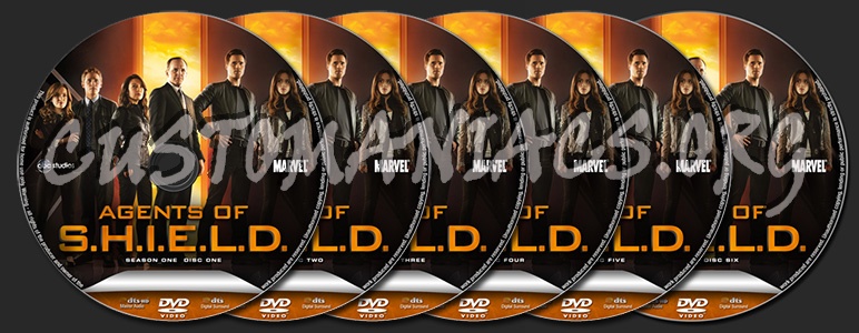 Agents of S.H.I.E.L.D. Season One dvd label