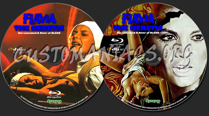 Flavia the Heretic blu-ray label