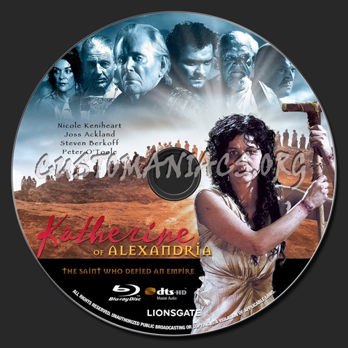 Katherine of Alexandria blu-ray label