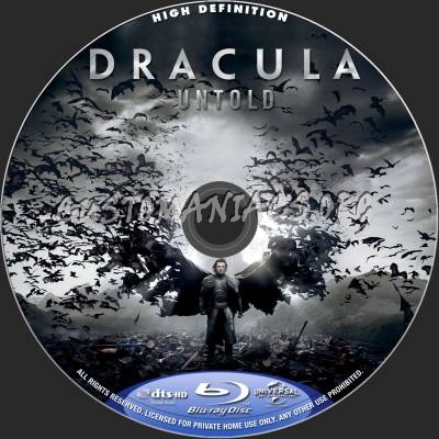 Dracula Untold blu-ray label