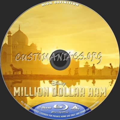 Million Dollar Arm blu-ray label