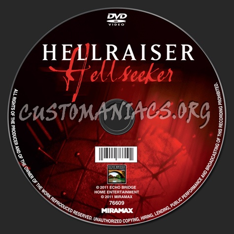 Hellraiser Hellseeker dvd label