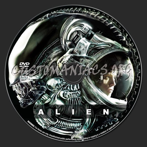 Alien (1979) dvd label