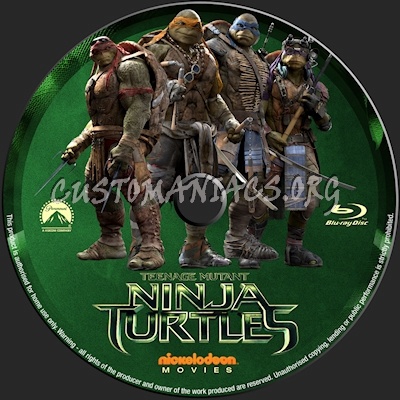 Teenage Mutant Ninja Turtles blu-ray label