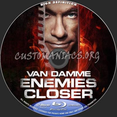 Enemies Closer blu-ray label