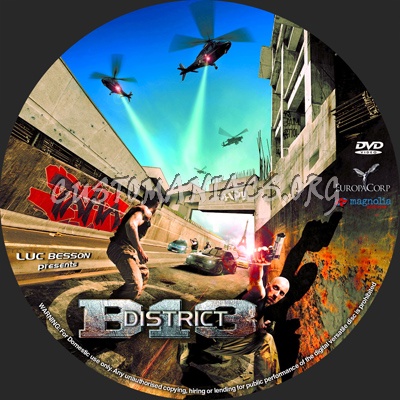 District B13 dvd label