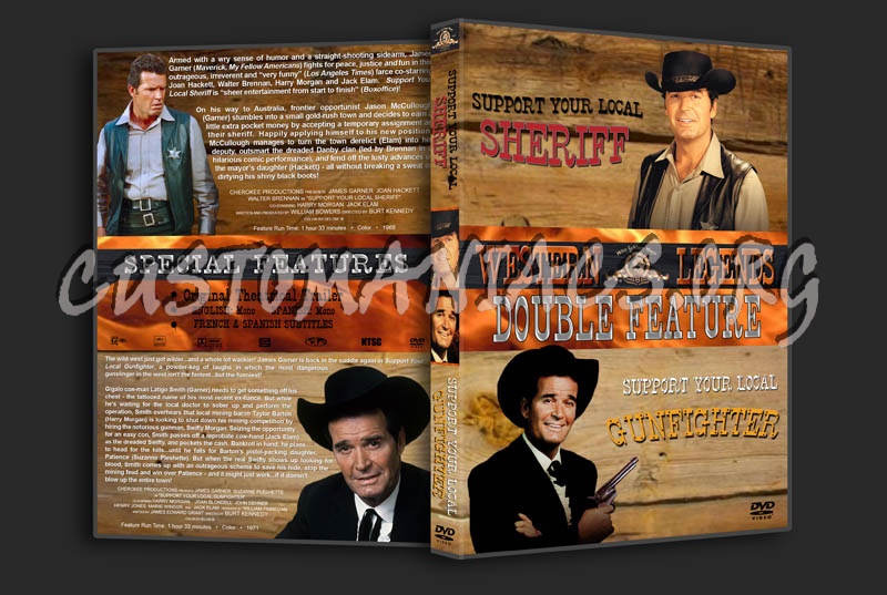 Support Your Local Sheriff / Gunfighter Double dvd cover