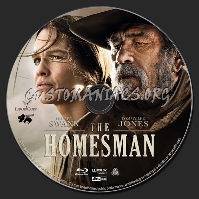 The Homesman blu-ray label