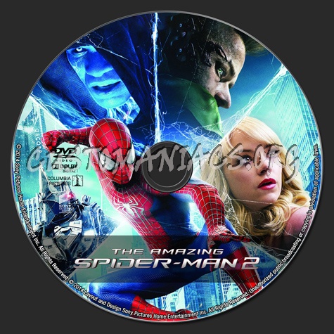 The Amazing Spider-Man 2 dvd label