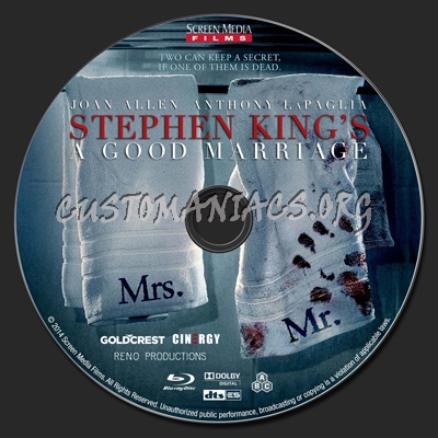 A Good Marriage blu-ray label