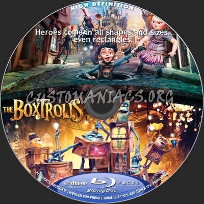 The Boxtrolls blu-ray label