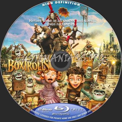 The Boxtrolls blu-ray label