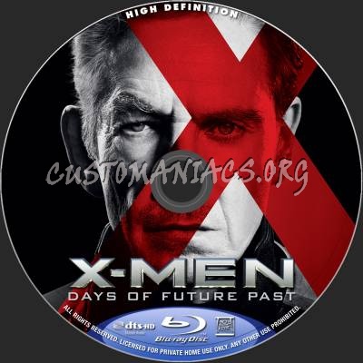 X-Men: Days Of Future Past blu-ray label