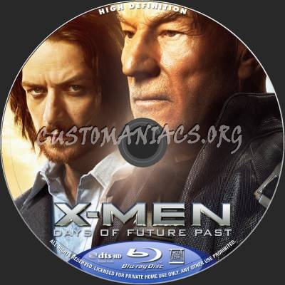 X-Men: Days Of Future Past blu-ray label