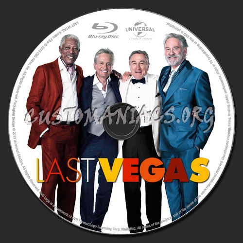 Last Vegas blu-ray label