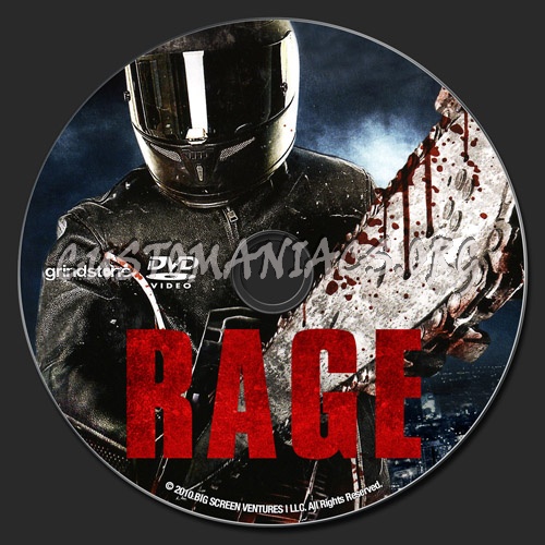 Rage (2010) dvd label