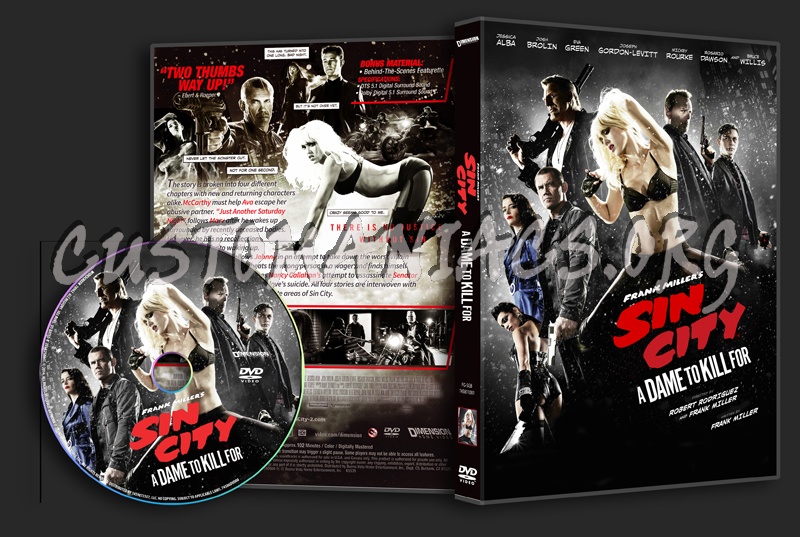 Sin City A Dame to Kill For dvd cover