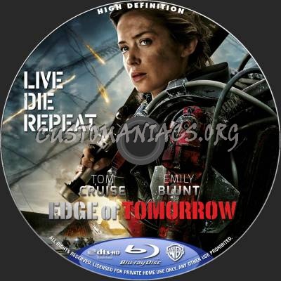 Edge Of Tomorrow blu-ray label