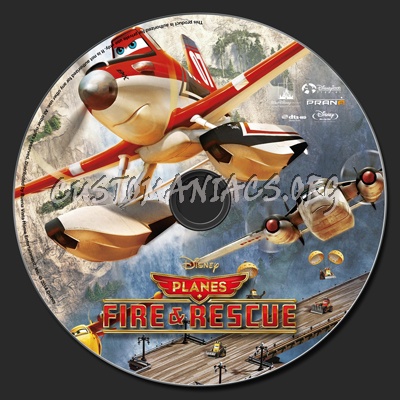 Planes: Fire & Rescue blu-ray label