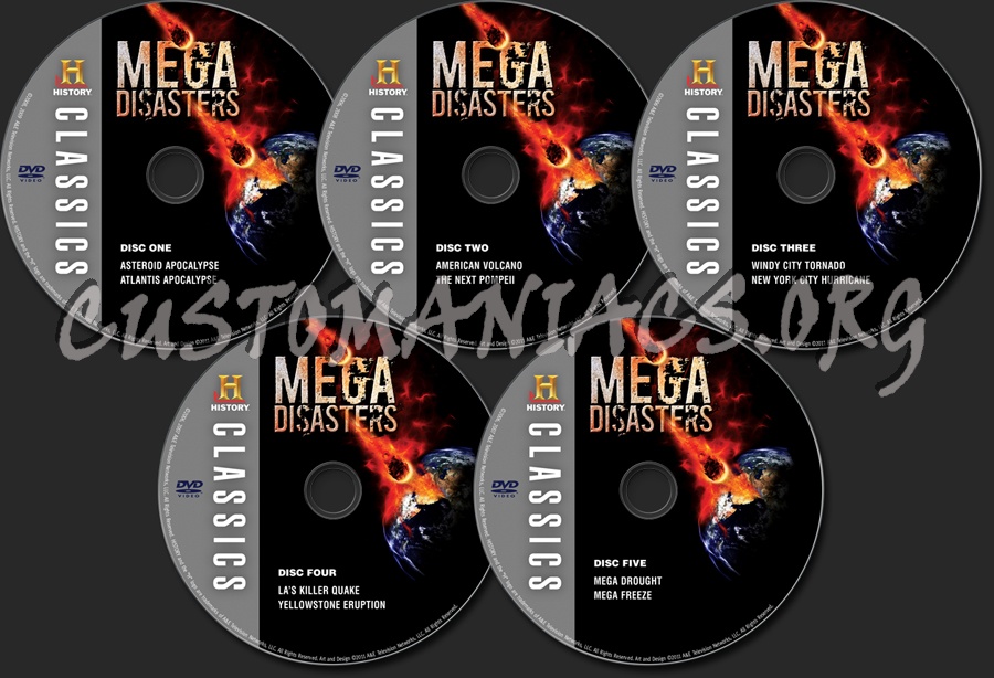 Mega Disasters dvd label