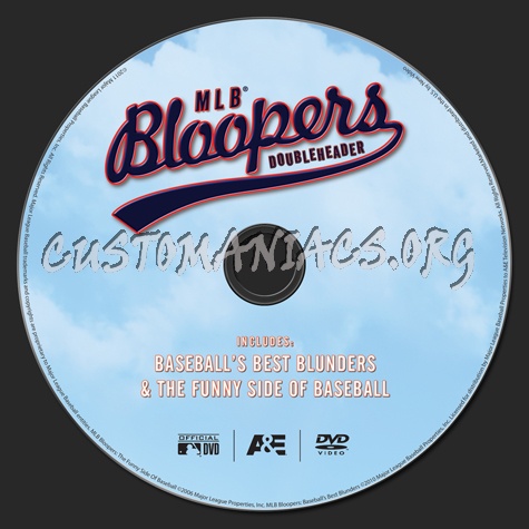 MLB Bloopers Doubleheader dvd label