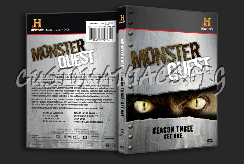 Monster Quest Season 3 Set One dvd cover