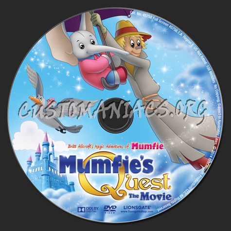 Mumfie's Quest The Movie dvd label