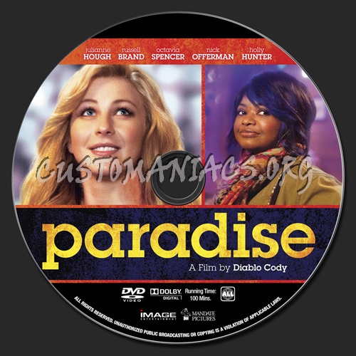 Paradise dvd label