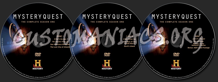 Mystery Quest Season 1 dvd label