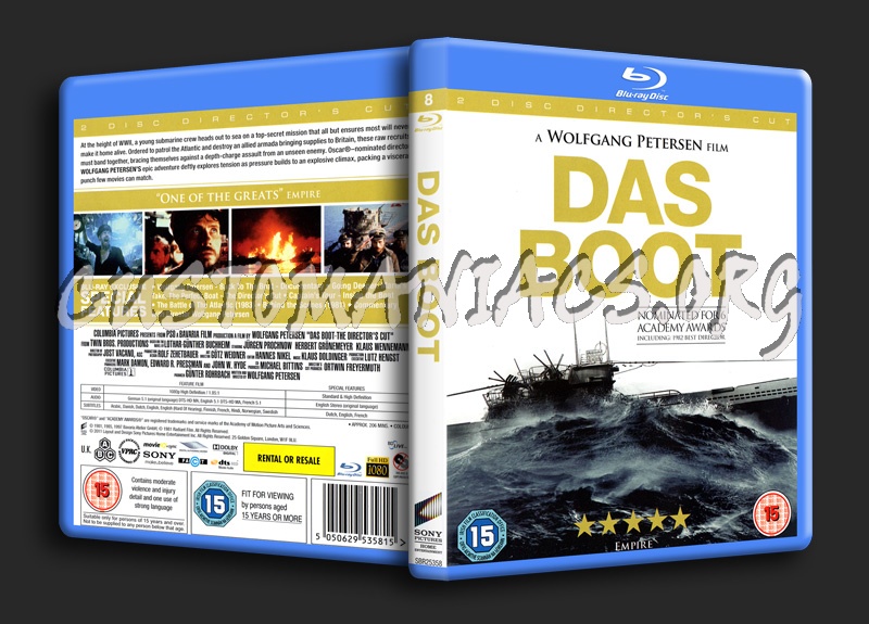 Das Boot blu-ray cover