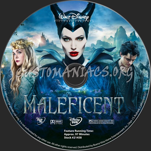 Maleficent dvd label