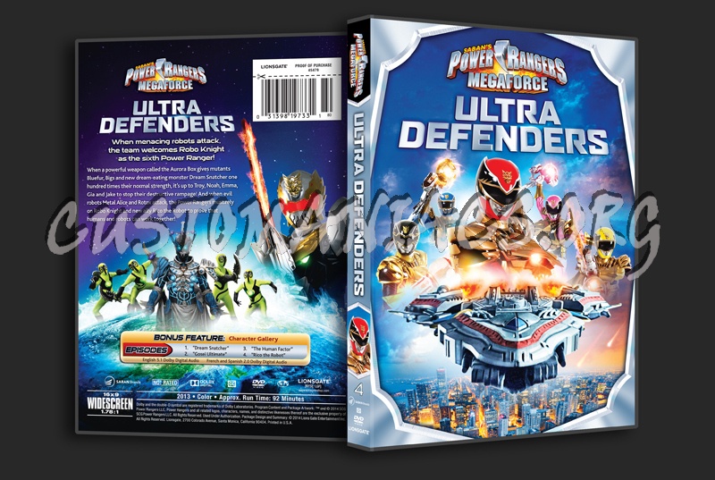 Power Rangers Megaforce Ultra Defenders Volume 4 dvd cover