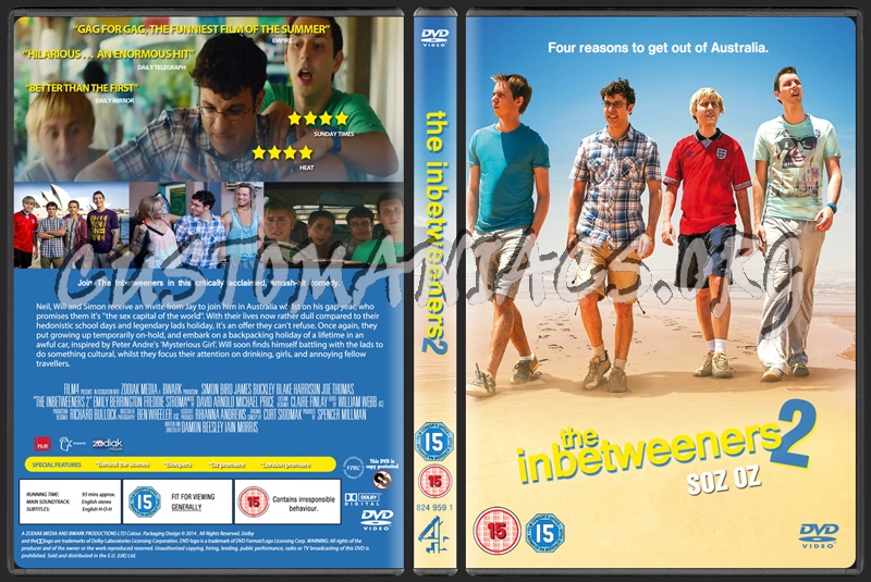 The Inbetweeners 2 dvd cover