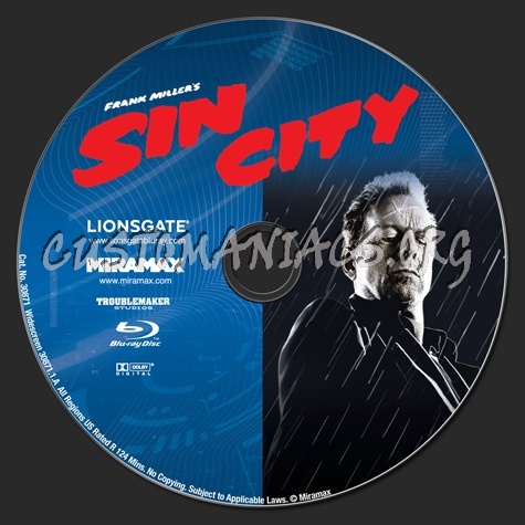 Sin City blu-ray label