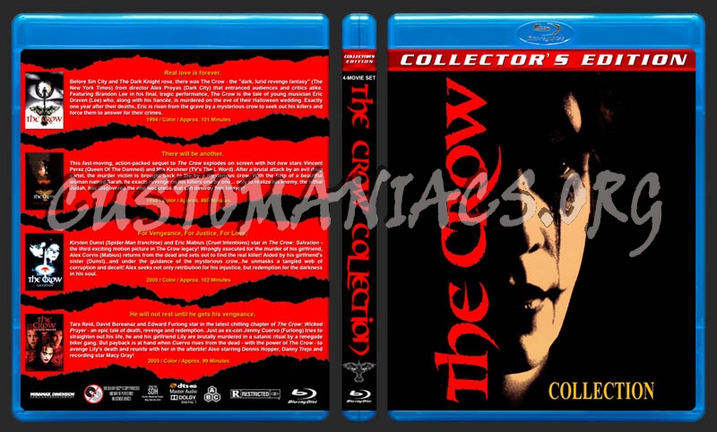 The Crow Collection blu-ray cover