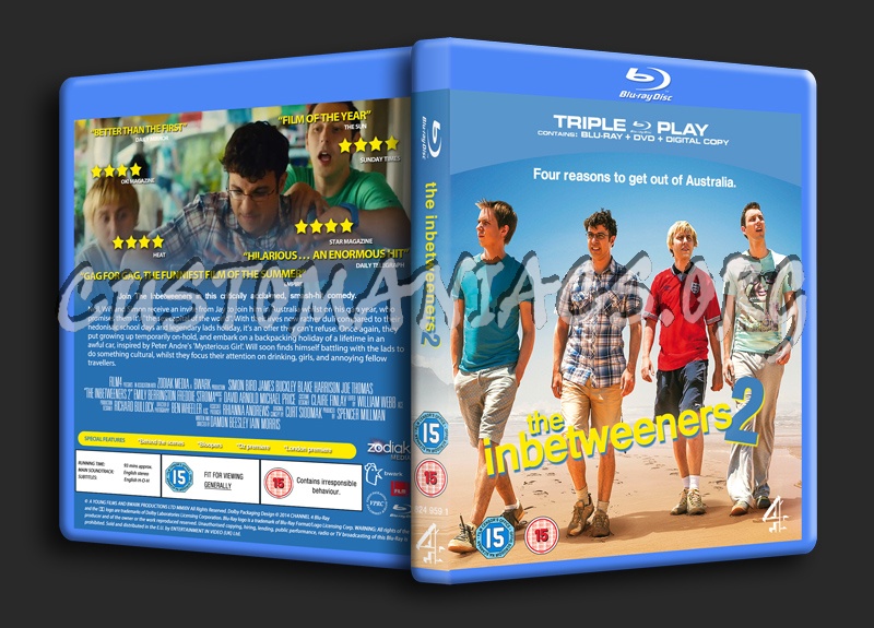 The Inbetweeners 2 blu-ray cover