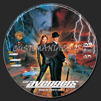 The Avengers (1998) dvd label